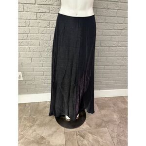 Scott McClintock Women’s Y2K Black Shimmer Formal Maxi Skirt Size 16
